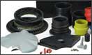 Formové výrobky a gumo-kovové výrobky z NR, SBR, NBR, EPDM, CR, Silikonu, Vitonu, FPM, FKM