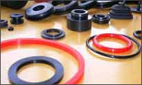 Moulded parts and rubber to metall bonded parts made of NR, SBR, NBR, EPDM, CR, Silicone, Viton, FPM, FKM