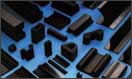 Rubber profiles made of NR, SBR, NBR, EPDM, CR, Silicone, Viton, FPM, FKM